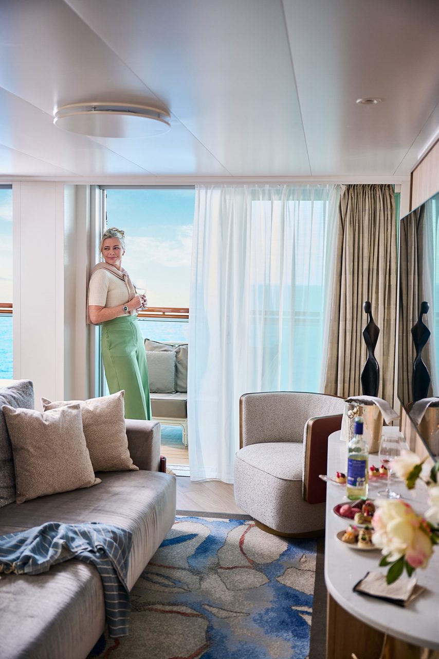 Woman in Sky Suite