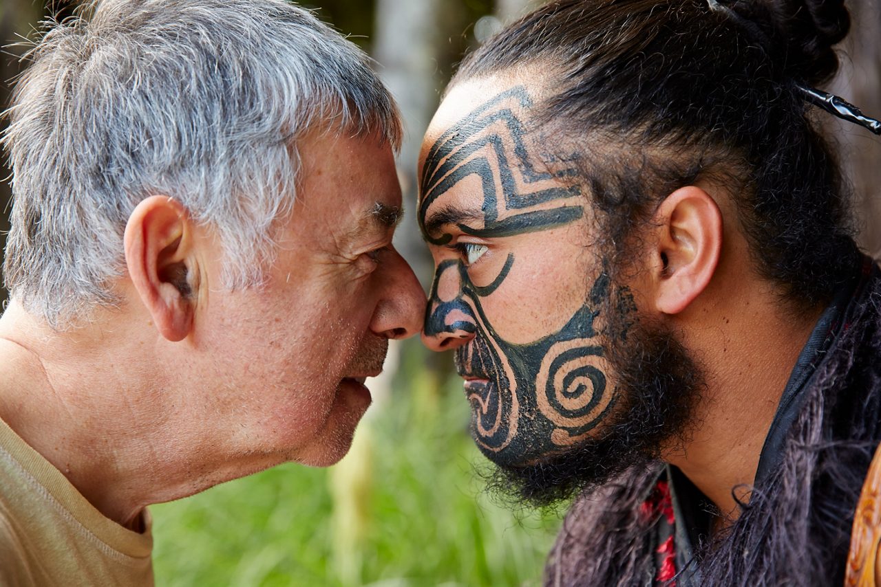 maori man face to face