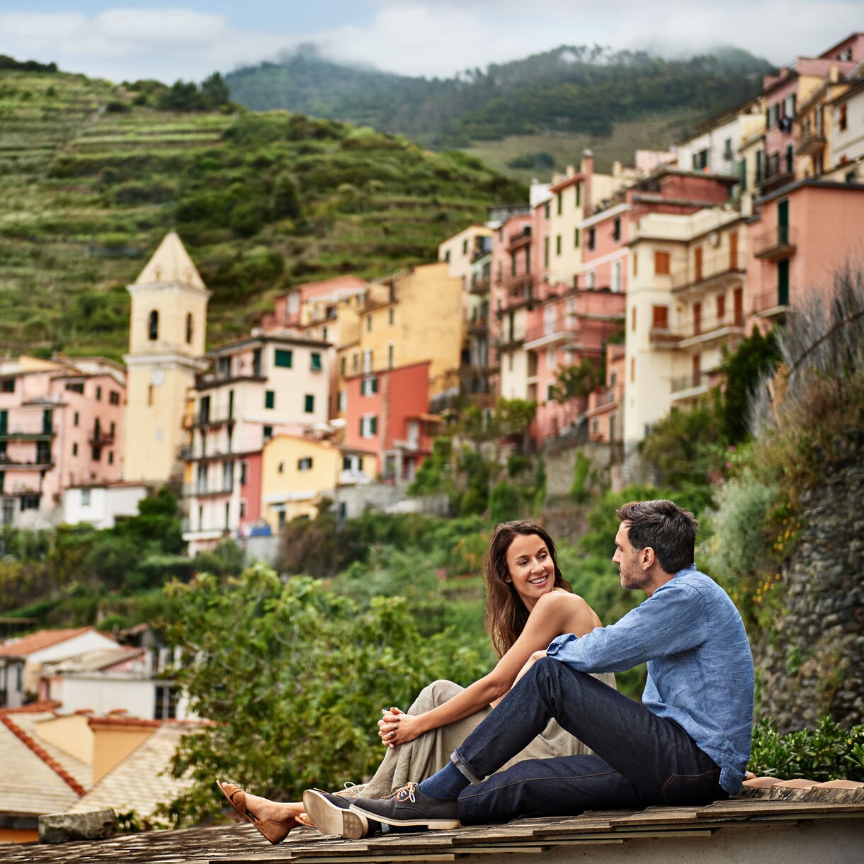 Evening in Vernazza, Cinque Terre, Italy.