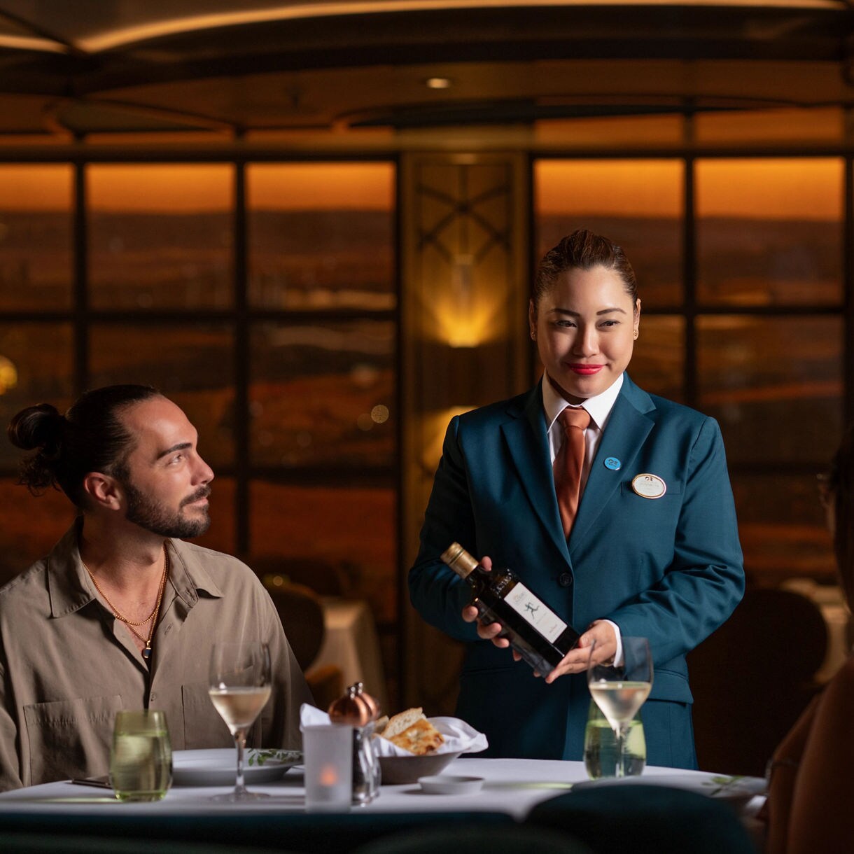 From vineyard to voyage, each glass of Frescobaldi wine complements the flavors of Tuscany brought to life at sea.
