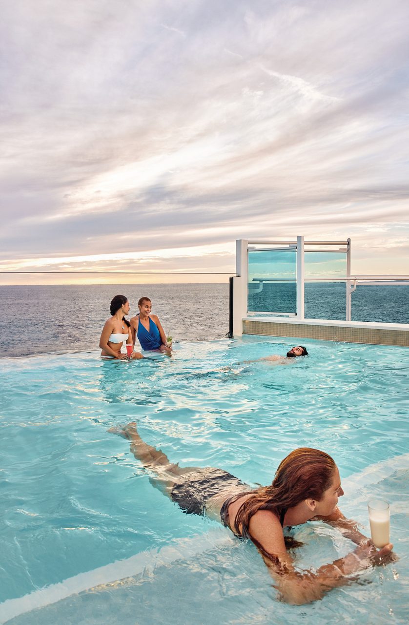 Enjoy endless views in our wake view pools. 